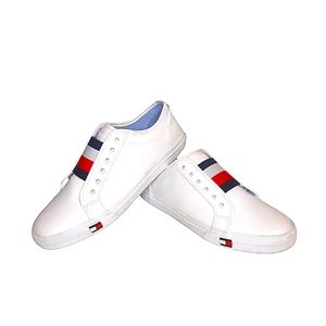 Tommy Hilfiger Women's Anni Slip-on Sneaker in White Leather size 7.5 US